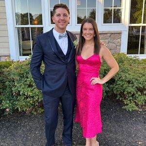 Annie Midi Dress in Pink